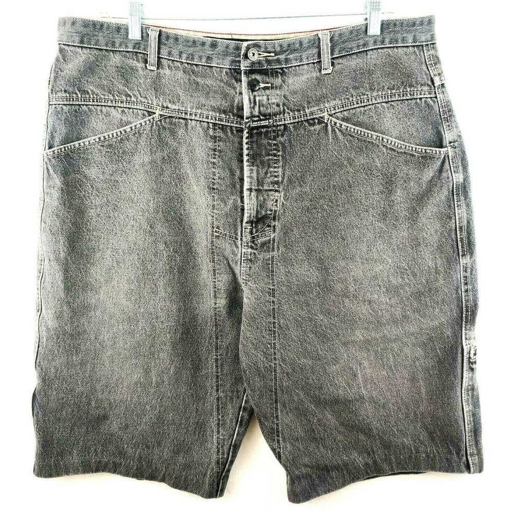 Marithe Francois Girbaud Mens Cut Off Jean Shorts 40x12.5 Black Denim